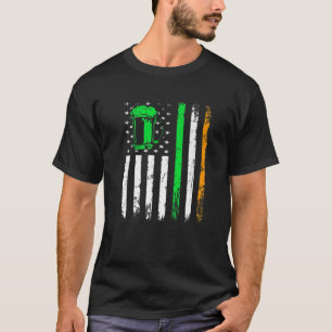 Camiseta Beer Lover Irish American Flag Me