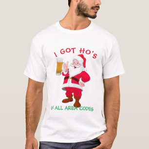 Camiseta Beer Lover Papais noeis, Feliz Natal Da Cerveja