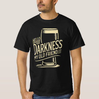 Camiseta Beer Lover Shirt Olá Escuridão Meu Velho Amigo