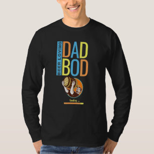 Camiseta Beer Loving Pai Bod Para O Pai Do Pai Pop Papá
