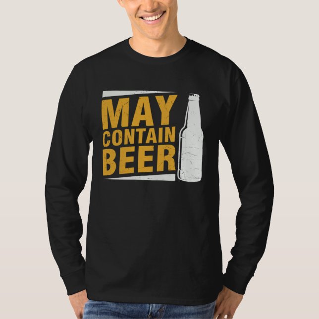 Camiseta Beer  May Contain Beer (Frente)