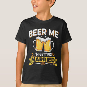 Camiseta Beer Me Casando, Homens Engraçados Bach
