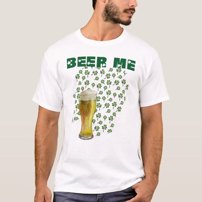 Camiseta Beer Me Shamrock Dia de São Patrício (Frente)