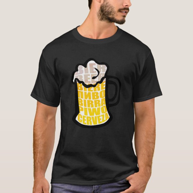 Camiseta Beer Mug Bebendo Foam Cerveza International Beers (Frente)