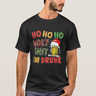 Camiseta Beer Mug Christmas Santa Hat Reindeer Engraçado Xm