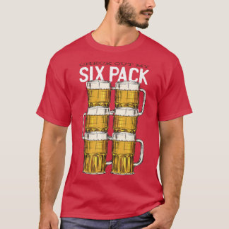 Camiseta Beer Mug Si Pack Men Mulheres Gráfico Novelty T 