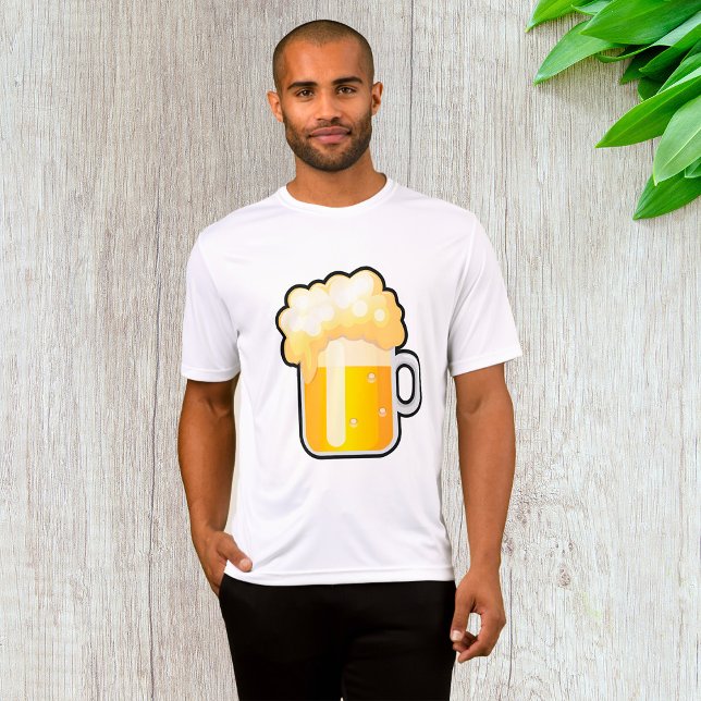 Camiseta Beer Mug with Frothy Foam (Criador carregado)