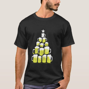 Camiseta Beer Mugs Bebendo de cerveja de Natal Engraçado