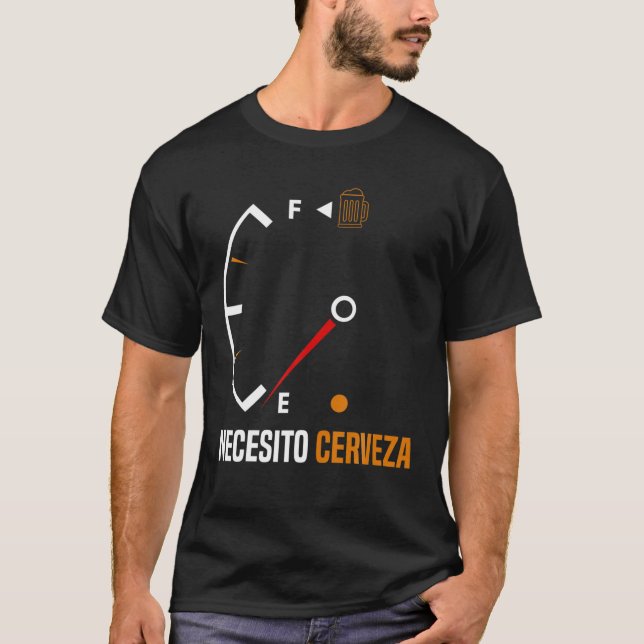 Camiseta Beer Necesito Cerveza Mexicana Legal (Frente)
