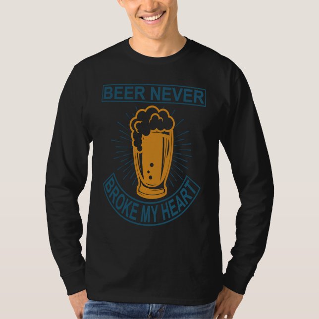 Camiseta Beer Never Broke My Heart (Frente)