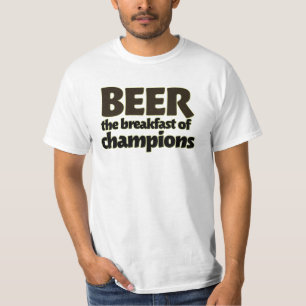 Camiseta BEER o café da manhã dos campeões