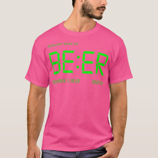 Camiseta BEER O'Clock Digital Funny pub bar drink joke pun