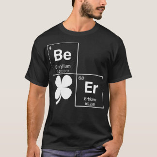 Camiseta Beer Periódico Mesa Shamrock Irlandês