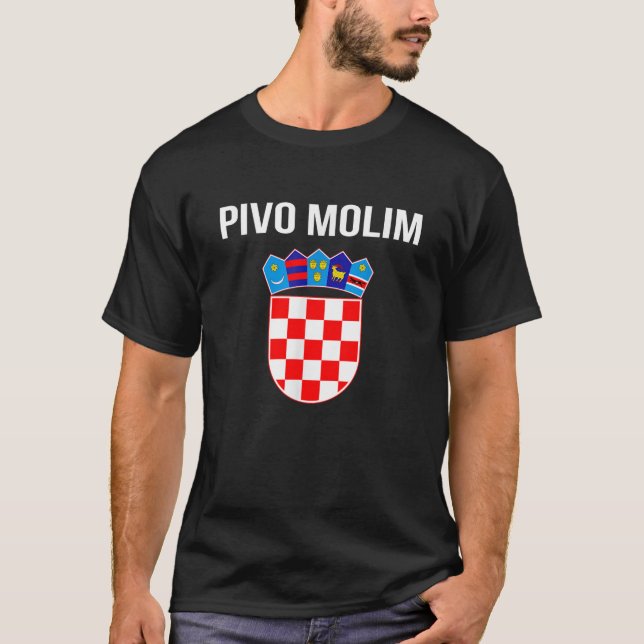 Camiseta Beer Please In Croatian Hrvatska Croatia Souvenir  (Frente)