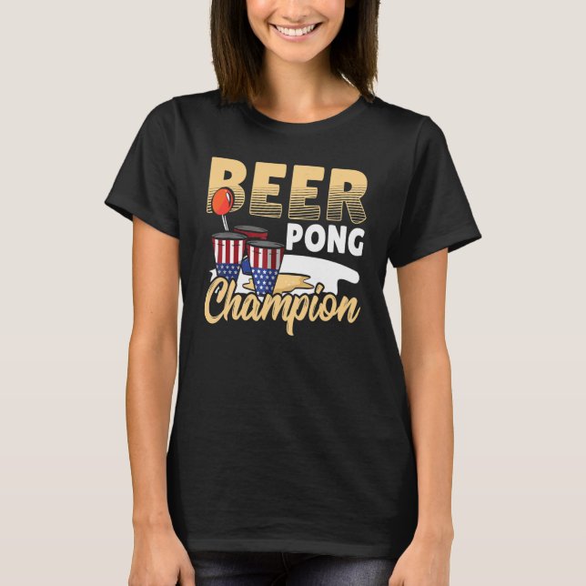 CAMISETA BEER PONG CHAMPION (Frente)