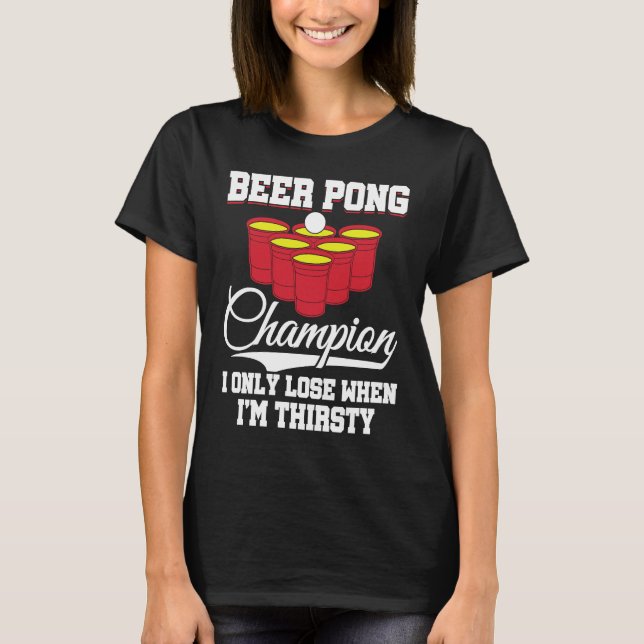 Camiseta Beer Pong Champion Definition Beer  Beer Pong (Frente)