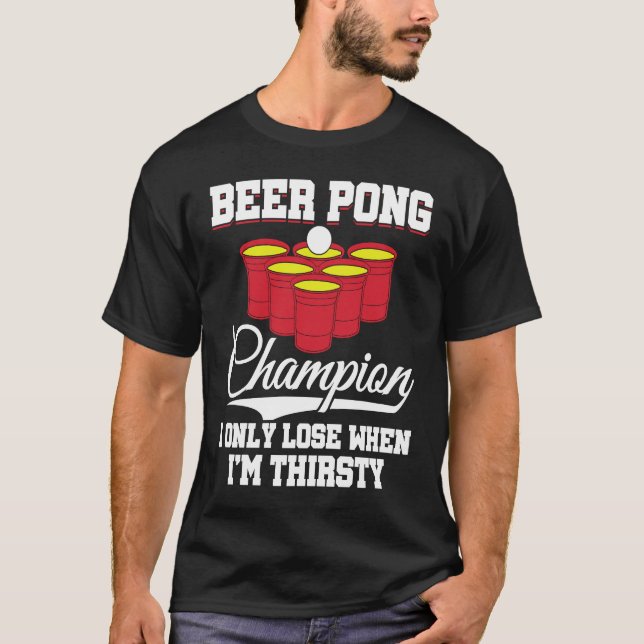 Camiseta Beer Pong Champion Definition Beer  Beer Pong (Frente)