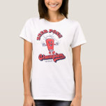 Camiseta Beer Pong Champion Engraçado Jogo de Bebendo<br><div class="desc">Beer Pong Champion Engraçado Bebendo T-Shirt</div>