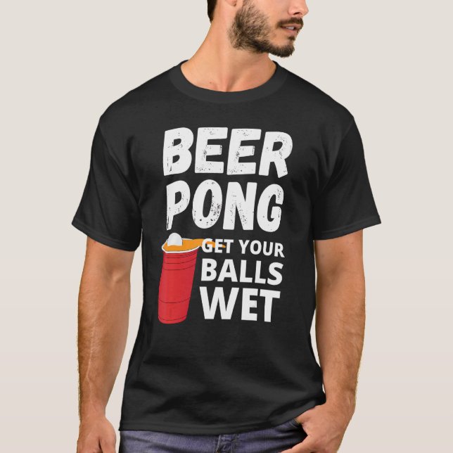 Camiseta Beer Pong Mova As Bolas (Frente)