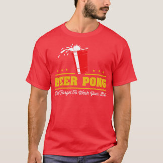 Camiseta Beer Pong Não se esqueça de lavar suas bolas