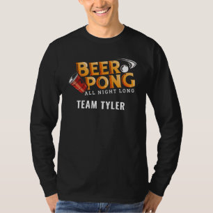 Camiseta Beer Pong O Nome Da Equipe Personalizada A Noite T