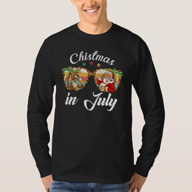 Camiseta Beer Santa Claus Christmas in July Tee (Frente)