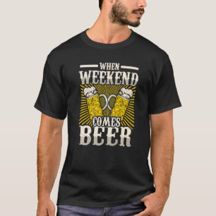 Camiseta Beer Saufen Beer Breers Quando O Fim De Semana Che