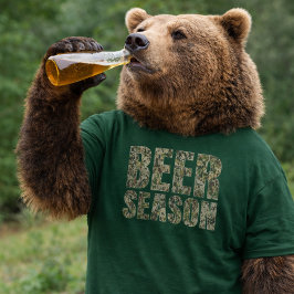 Camiseta Beer Season: Camo On, Botles Up