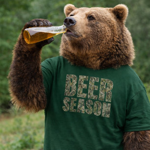 Camiseta Beer Season: Camo On, Botles Up