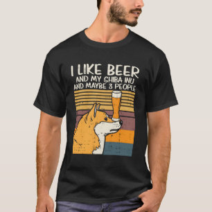 Camiseta Beer Shiba Inu 3 Pessoas Animal Pet Akita Dog Beer