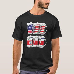Camiseta Beer Usa Costa Rica Usa Costa Rica Bandeira