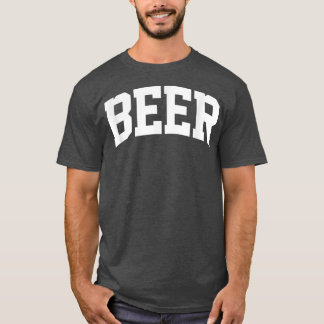 Camiseta Beer Vintage Sports College Gym Arch Engraçado
