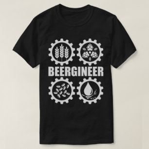 Camiseta Beergineer Homebrew Home Brewer Artesanato Brewer