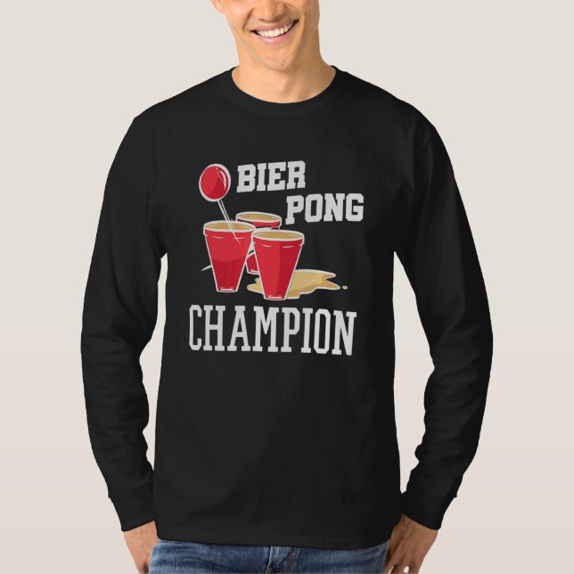 Camiseta Beerpong Bebendo Game Beer Bebendo Beer Pong Ch (Frente)