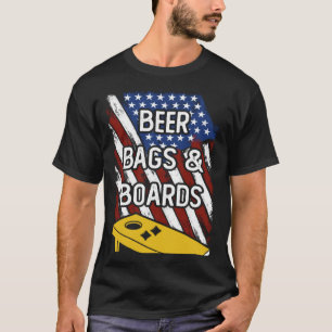 Camiseta Beers Bolsas And Conselho American Cornhole Player
