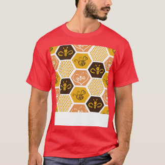 Camiseta Bees Honeycomb Beekeekeepers Gifts