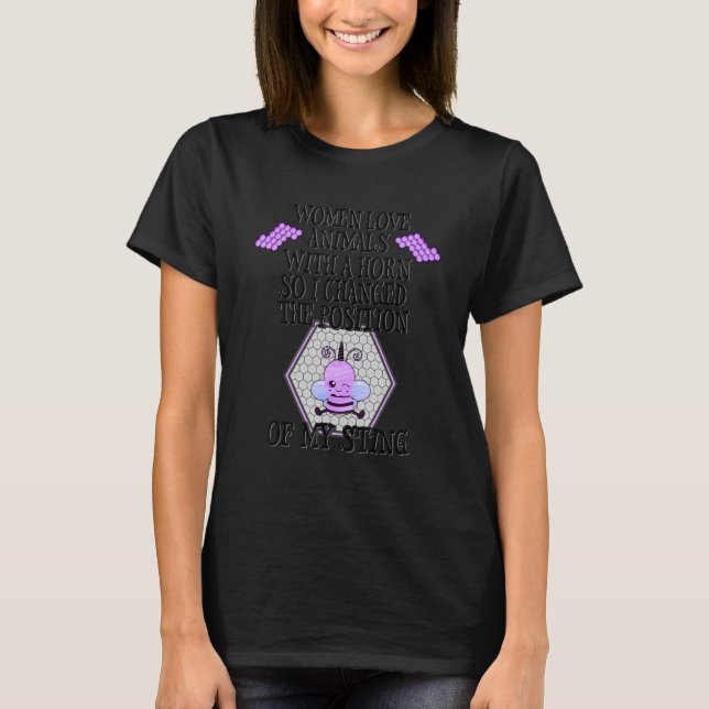 Camiseta Bees Idea for Women Beekeeping Beekeeper Gag Cute  (Frente)