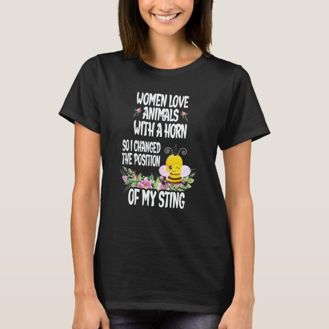 Camiseta Bees Idea for Women Beekeeping Beekeeper Gag Cute  (Frente)