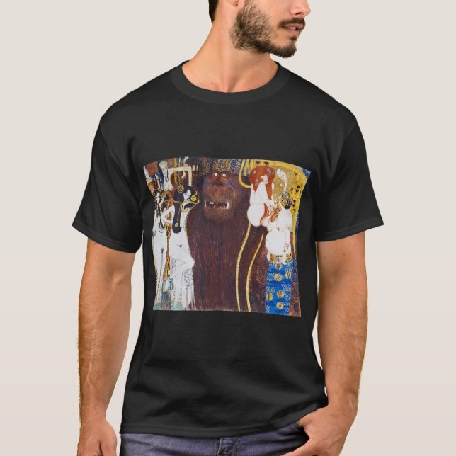 Camiseta Beethoven Frieze (detalhe), Gustav Klimt (Frente)