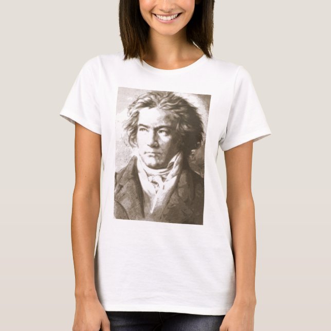 Camiseta Beethoven Na Sepia (Frente)