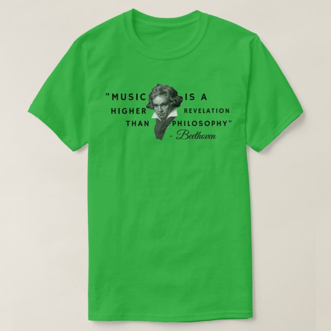 Camiseta Beethoven quote (Frente do Design)