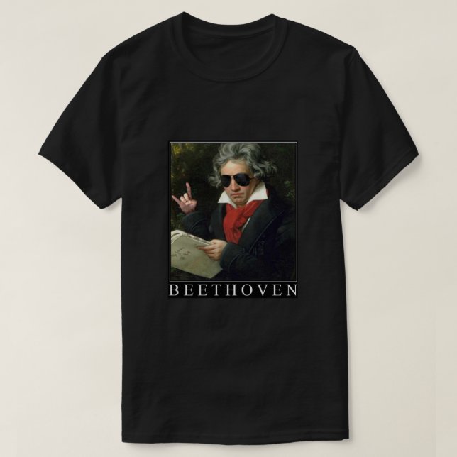 Camiseta BEETHOVEN Yolo T-SHIRT [CC-CatCow] (Frente do Design)