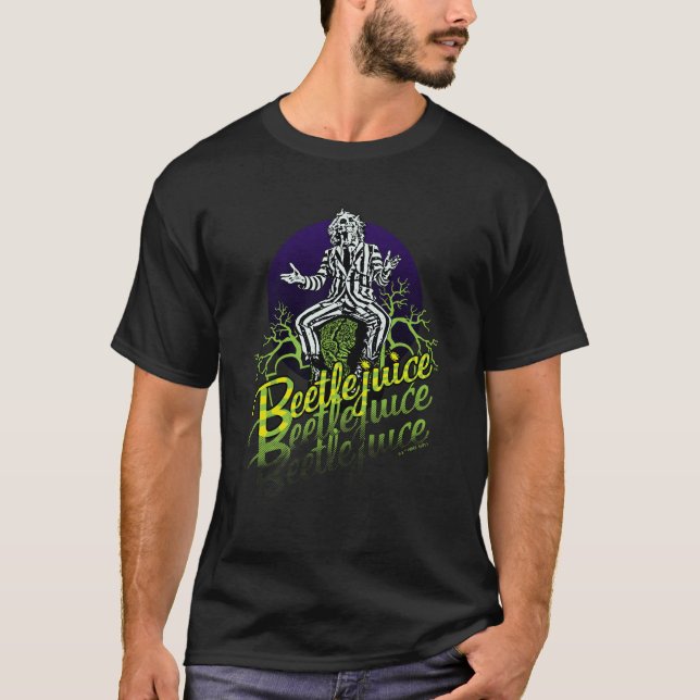 Camiseta Beetlejuice | Sitting on a Tombstone (Frente)