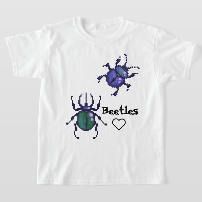 Camiseta Beetles pixel art (Postura )