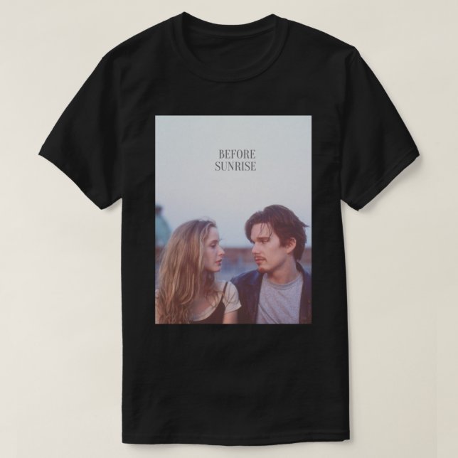 Camiseta Before Sunrise Poster   (Frente do Design)