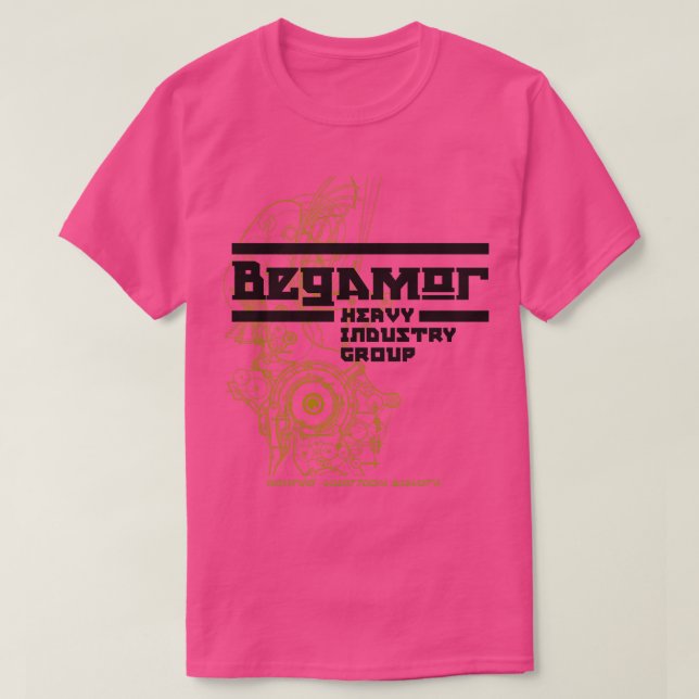 Camiseta Begamor Heavy Industry Group (Frente do Design)