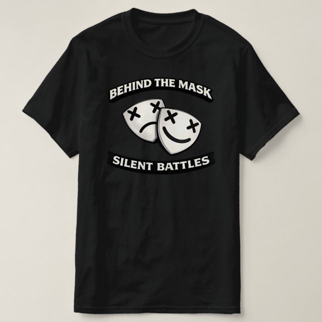 Camiseta Behind the Mask Silent Battles Urban Graphic (Frente do Design)