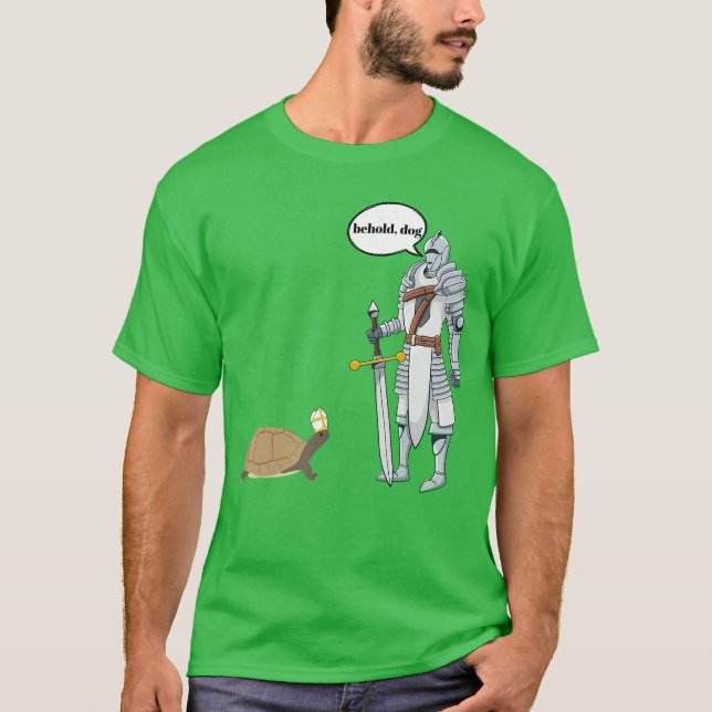 Camiseta Behold Dog Funnyurtle Wearing A Priest Hat Hilario (Frente)