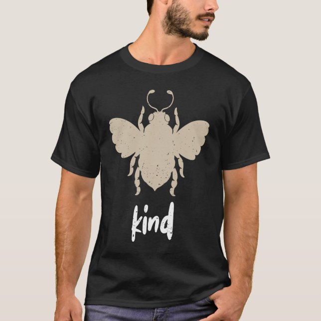 Camiseta Beige Beige Kind Motivational Be Kind 3 (Frente)