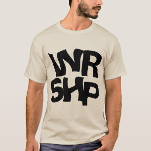 Camiseta Beige da cotação do culto